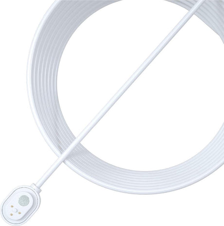 Arlo magnetische stroomkabel voor buiten (wit) - stroomkabel - gecertificeerd accessoire - 7,6 m magnetische stroomkabel - compatibel met ultra 2 (+xl), pro 5, pro 4 (+xl), pro 3, go 2 beveiligingscamera's floodlight - vma5600c-100pes