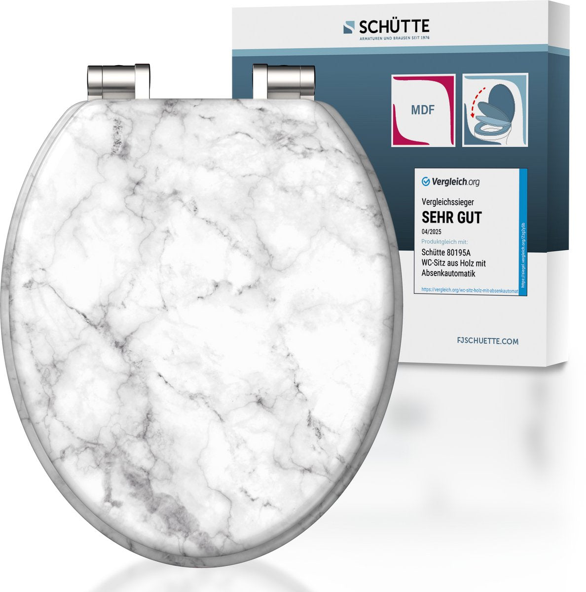 Siège de toilette Schütte avec marmor enlacée