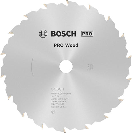 Bosch cirkzb vitesse 160x16x2,4 18t fz wz