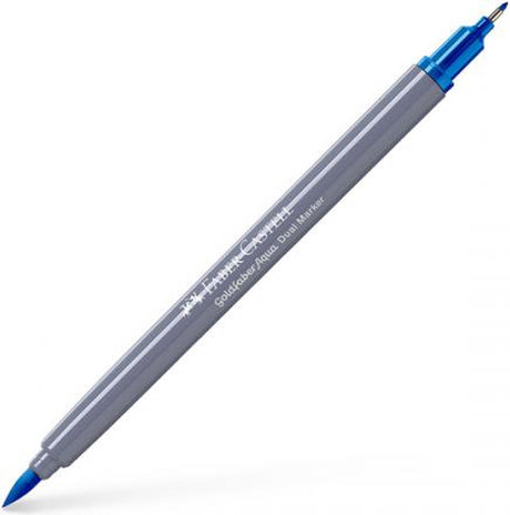 Faber-castell - marqueur aquarelle duo - goldfaber - bleu azur 449 - pinceau 0.6mm - fc-164649