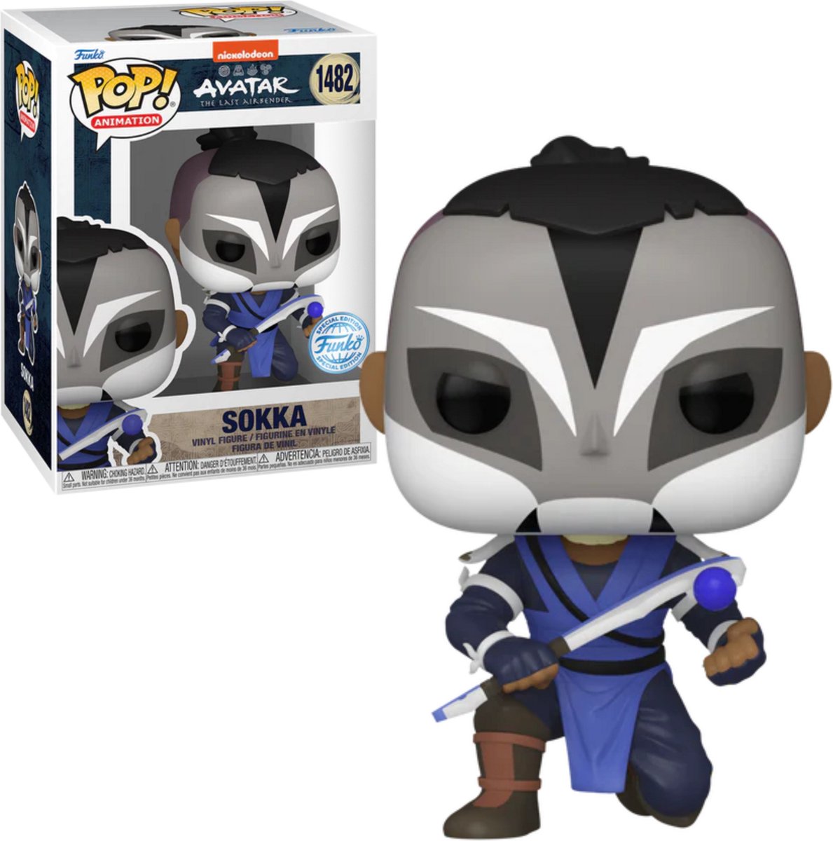 Funko-pop ! avatar : le dernier maître de l'air - exclusivité sokka