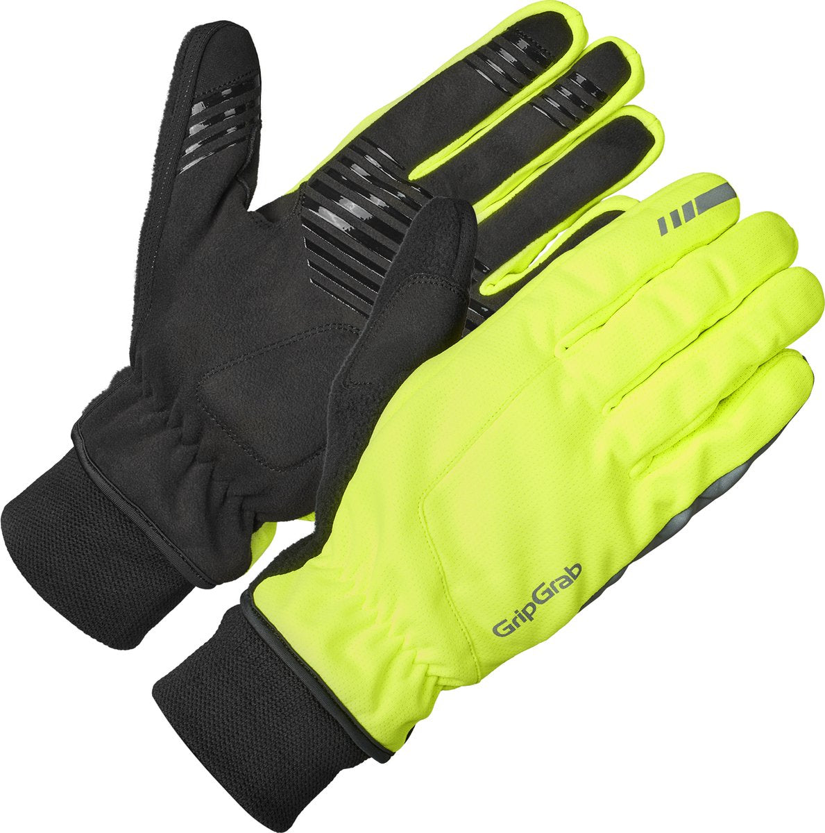 Gripgrab - gants de cyclisme d'hiver coupe-vent Windster 2 - jaune haute visibilité - unisexe - taille xs