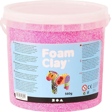 Argile mousse ®, 560 gr, rose fluo