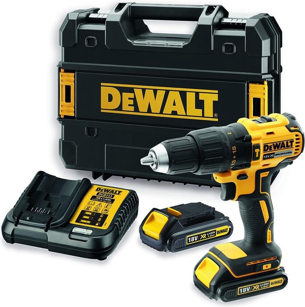 Dewalt dcd777s2t - perceuse-visseuse sans fil - 18v 1,5ah xr sur piquet en T