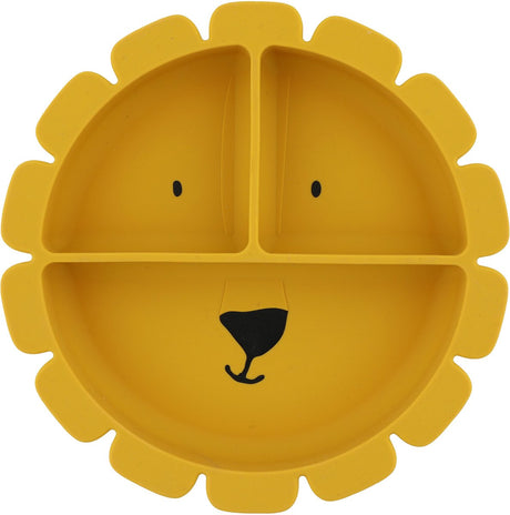Assiette en silicone Trixie avec compartiments et ventouse - mr. lion