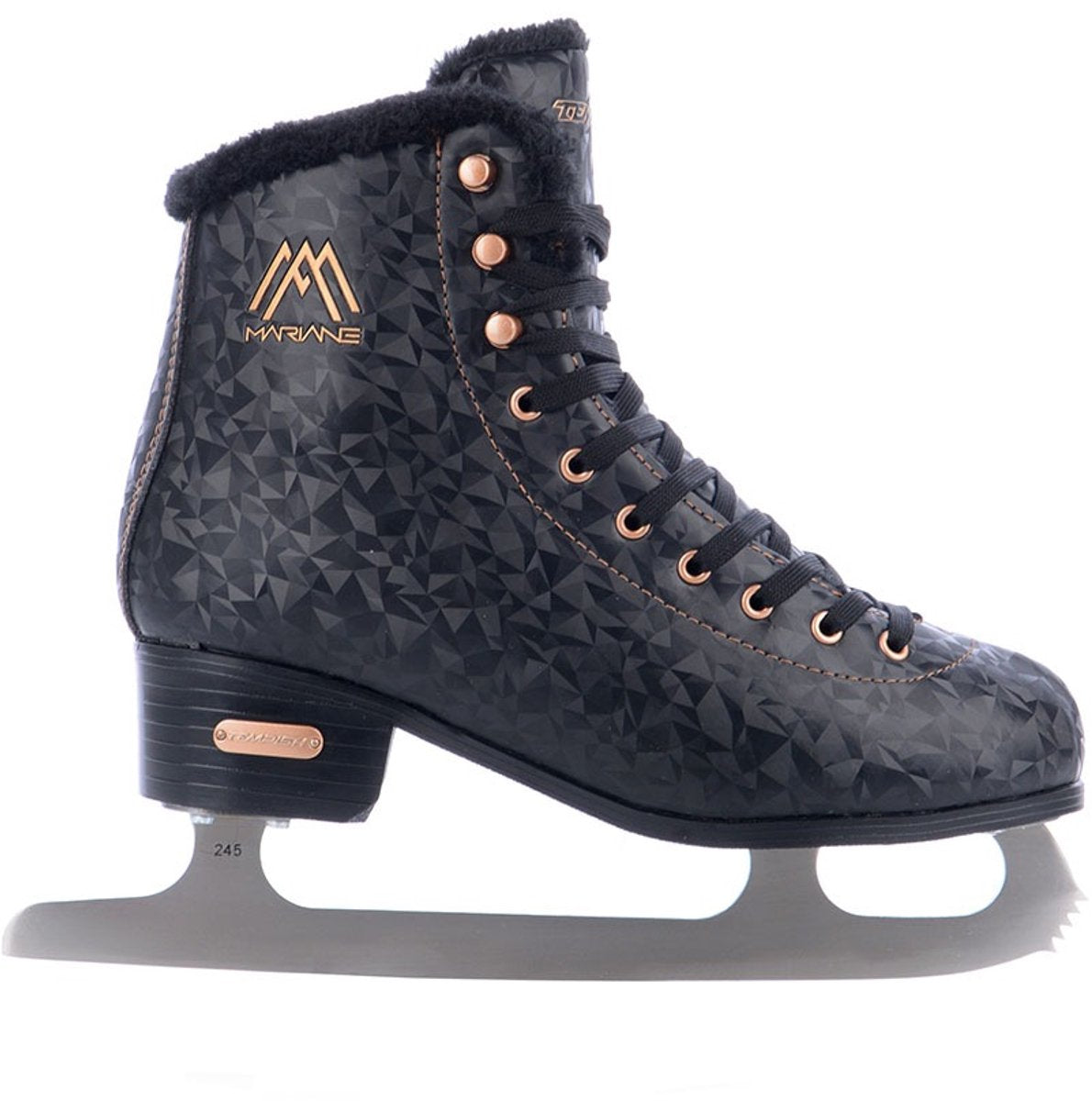 Tempish - Mariane - Patinage Artistique - Patinage sur Glace Femme - Noir - Look Classique Soutien Ferme Confort - Taille EU 42