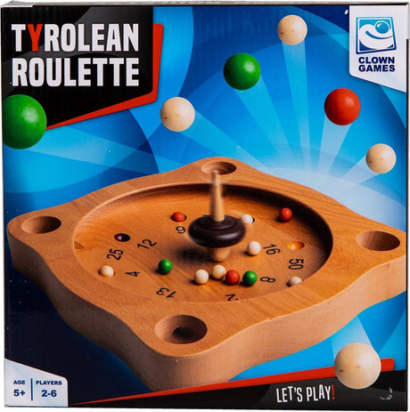 Jeux de clowns, jeu de société en bois, roulette tyrolienne