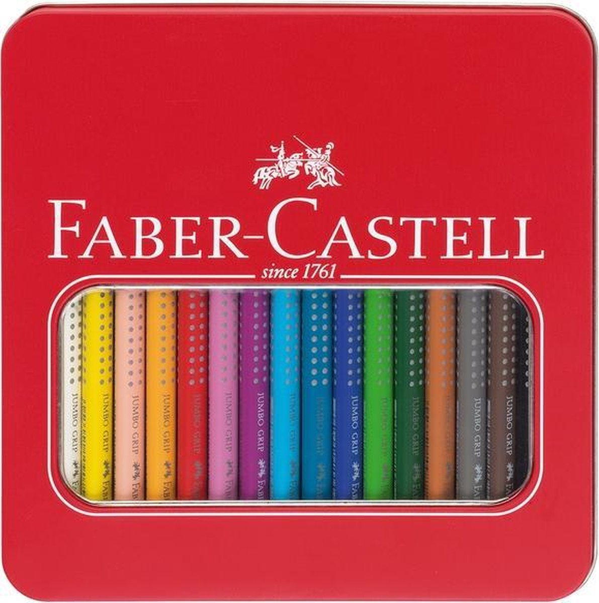 Faber Castell FC-110916 étui à crayons de couleur jumbo grip avec 16 pièces