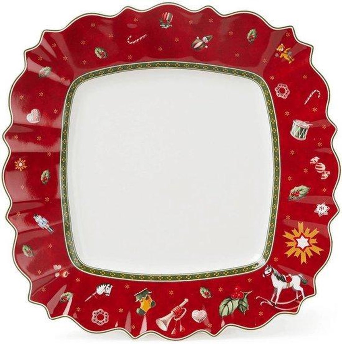 Villeroy boch assiette à dîner Toy's Delight - rouge - 28 x 28 cm