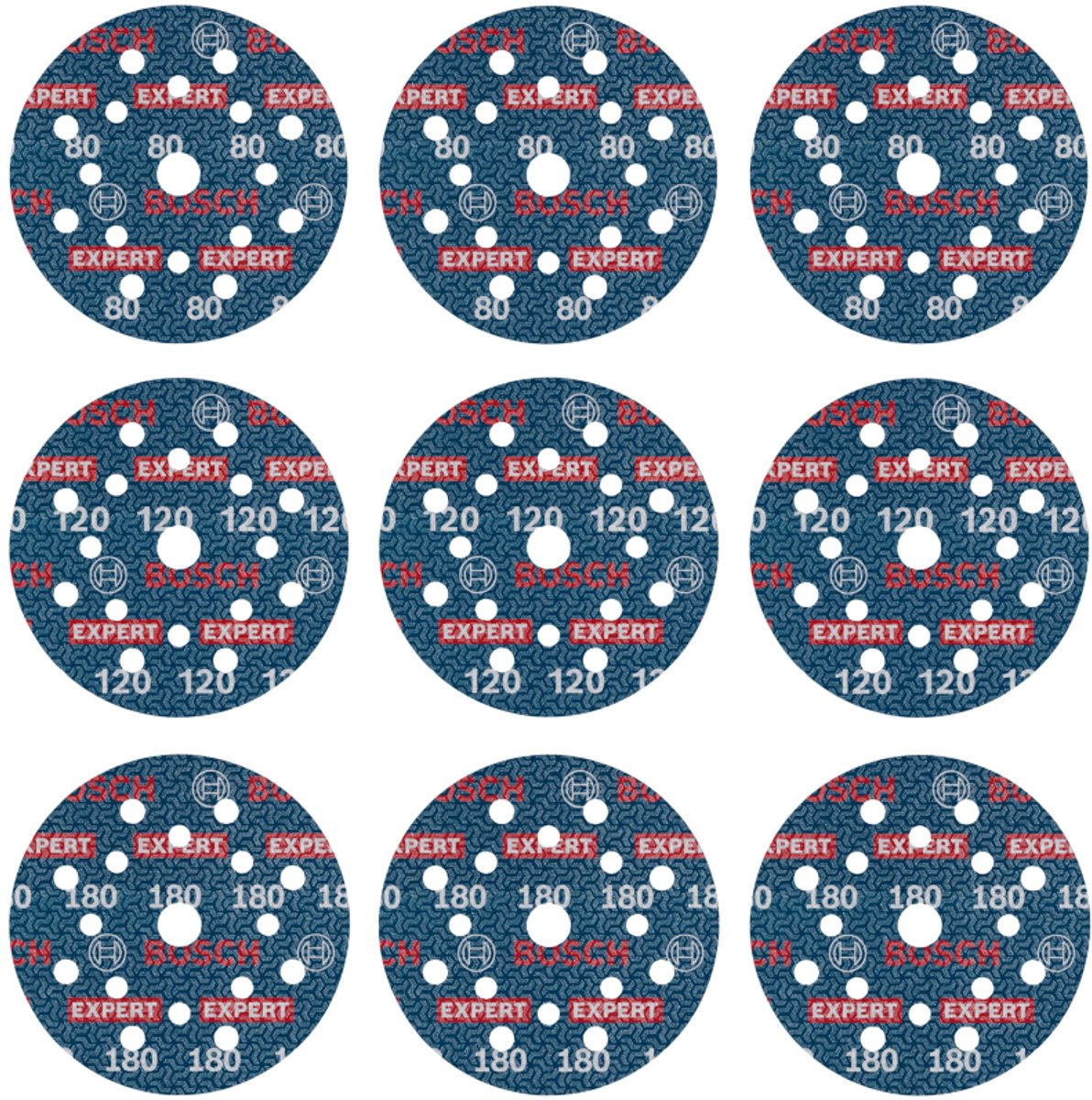 Bosch accessoires 2608902407 jeu de disques abrasifs diamètre 125 mm 1 pièce(s)
