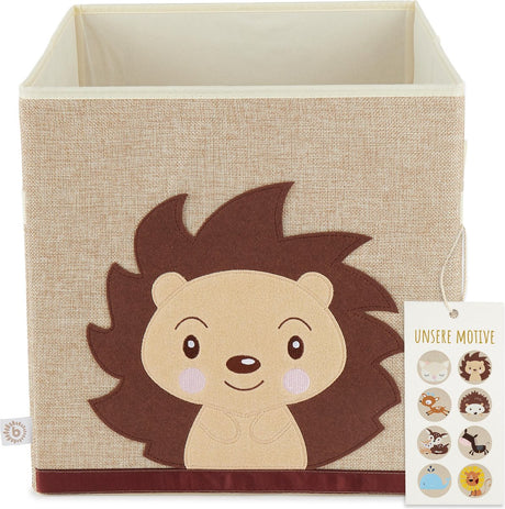 Bieco hérisson piksi 32cm boîte de rangement en tissu 04010464