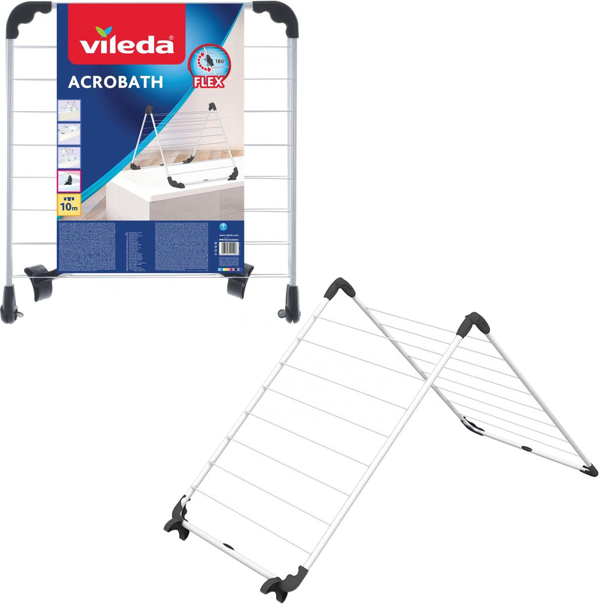 Vileda acrobath drying rack - 10 m drying length