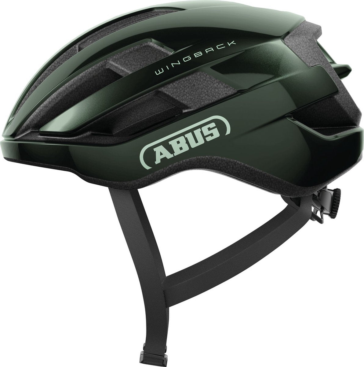 Casque de vélo Abus Wingback Moss Green L - 57-61 cm - Vert - Convient pour une utilisation sur les vélos de course - Vélos de gravel - 270 g