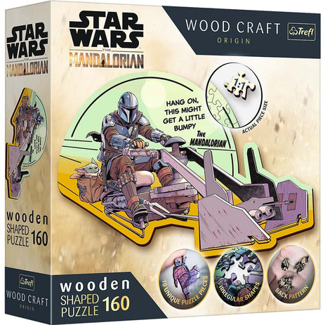 Trefl puzzle en bois Star Wars le Mandalorien 160 pièces durable FSC.