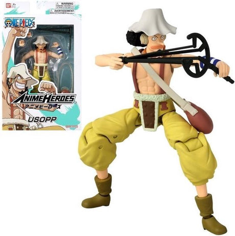 Bandai - héros d'anime - one piece - figurine de héros d'anime 17 cm - usopp - 37005