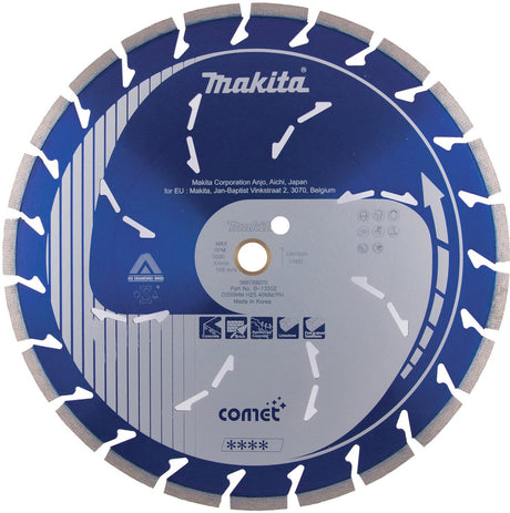 Makita b-13552 disque diamant 350x25,4x3,2mm bleu