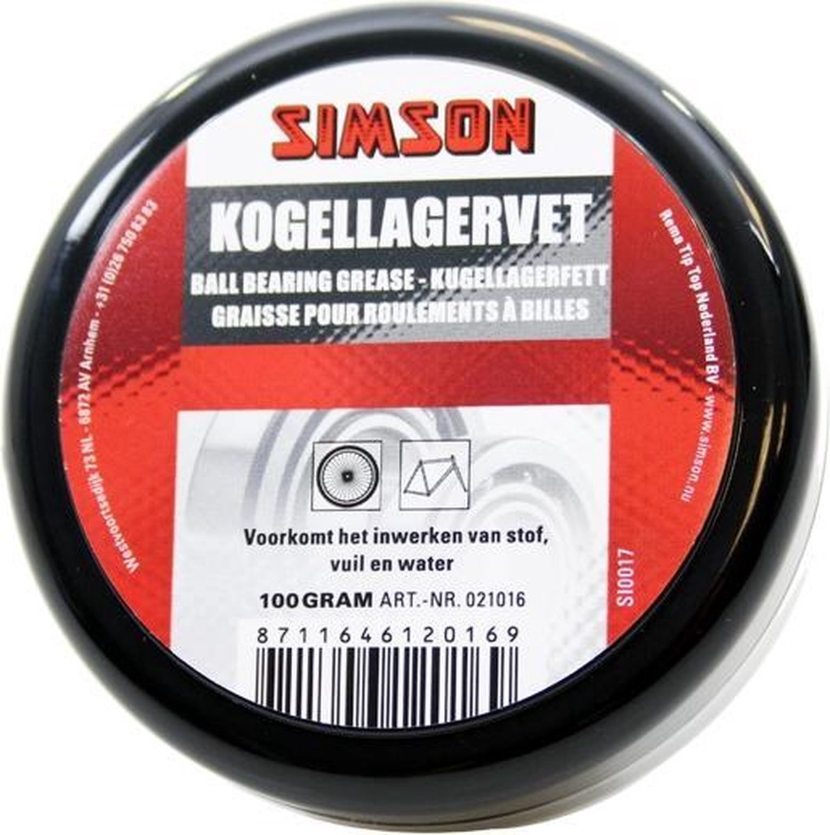 Simson Kogelagen Fat Black
