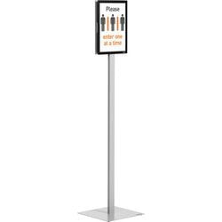 Support de sol durable 501257 revêtement pe-époxy gris, acier