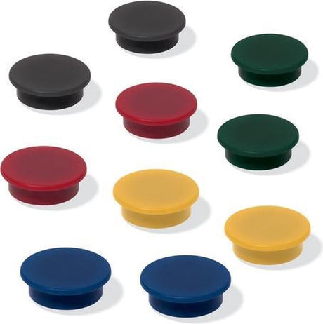 Aimants Sigel - meet up - pour tableau blanc - 25 mm - 10 pièces - noir - si-mu197