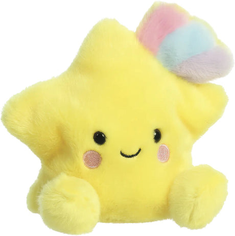 Série écologique Aurora - peluche spadająca gwiazdka - 13 cm - jaune - peluche douce