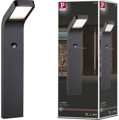 Paulmann Borne d'éclairage LED Kulma détecteur de mouvement (IR) crépusculaire résistant à l'eau de mer IP44 500 mm 3000K 7,5W 500LM 230V aluminium anthracite