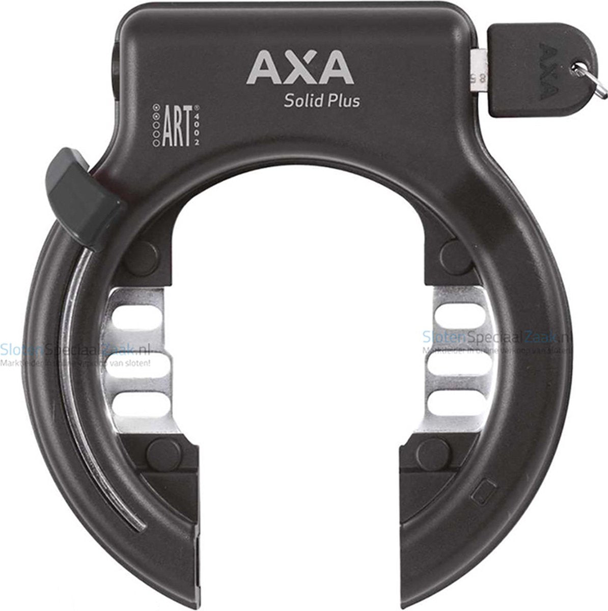 Axa Solid Plus Black Art2 Ring Lock - 150 mm - Bicycle