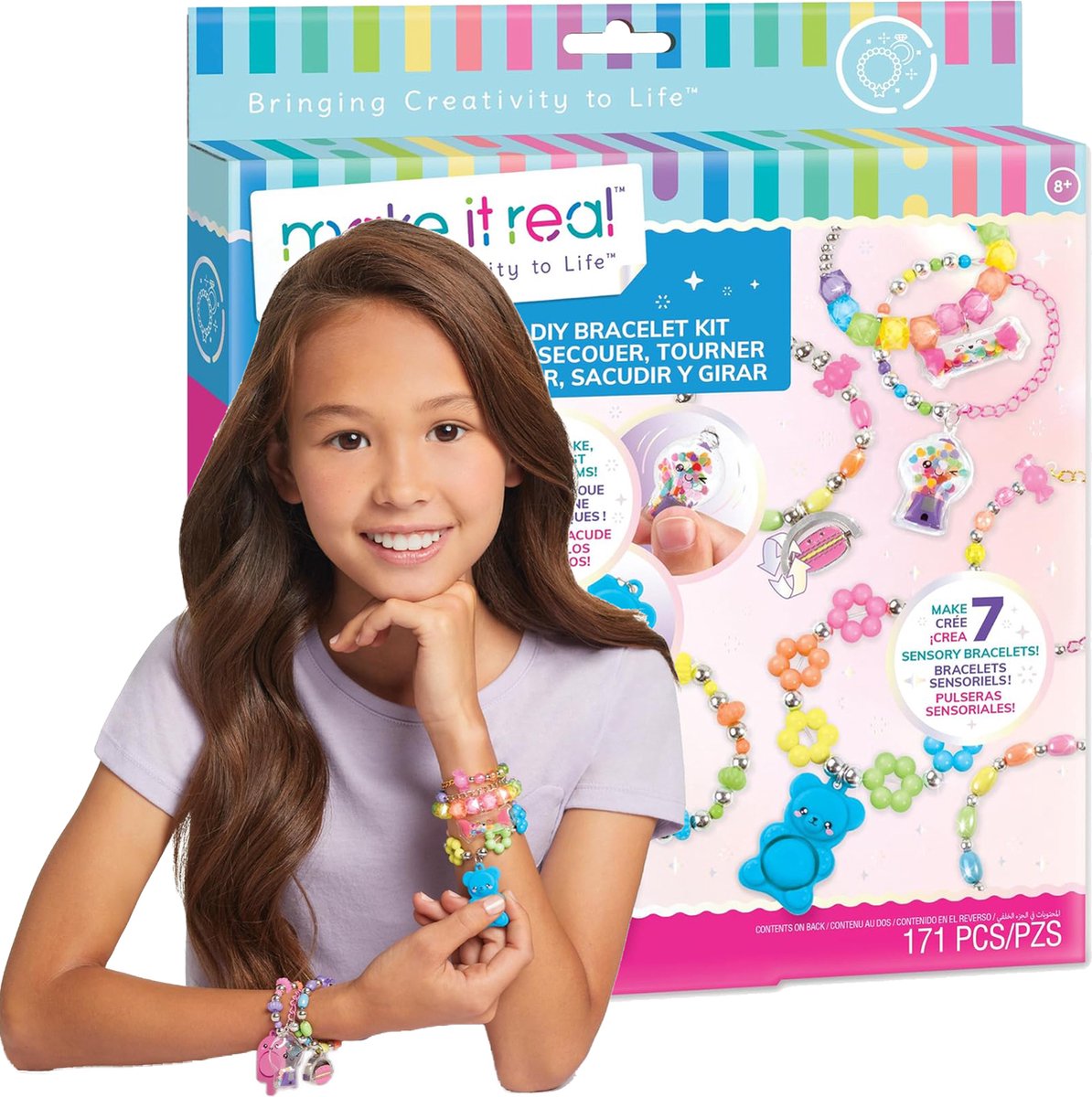 Make it real - pop! shake! twist! diy armbanden set