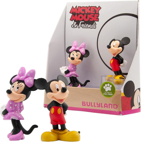 Bullyland 15083 – Figurines de jeu Disney Mickey Minnie – design réaliste et détaillé – idéales comme figurine de gâteau, objet de collection ou cadeau joyeux pour les enfants à partir de 3 ans