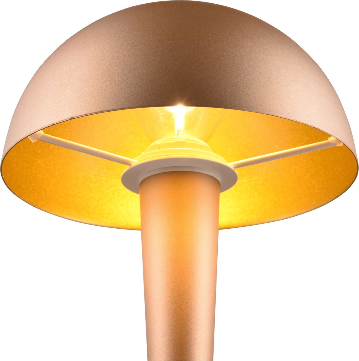 Rl live your light reality canaria - lampe de table - moka - incl. 1x e14 4,9 w - interrupteur à cordon