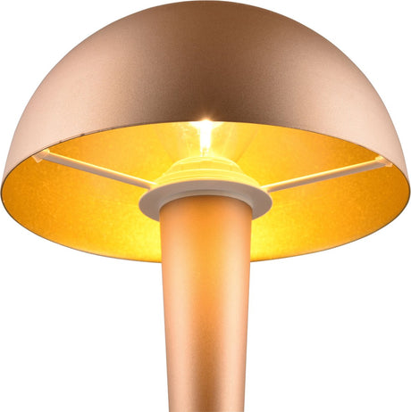 Rl live your light reality canaria - lampe de table - moka - incl. 1x e14 4,9 w - interrupteur à cordon
