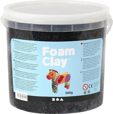 Clay en mousse - noir, 560gr.