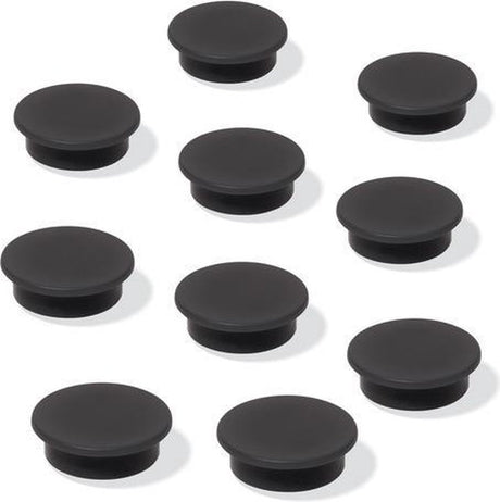 Aimants Sigel - meet up - pour tableau blanc - 25 mm - 10 pièces - noir - si-mu196