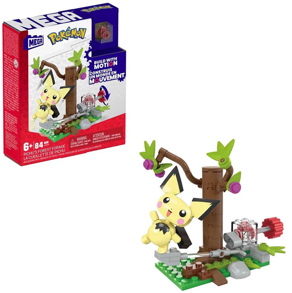 Mattel Mega Construx Ensemble de construction Fourrage forestier de Pichu