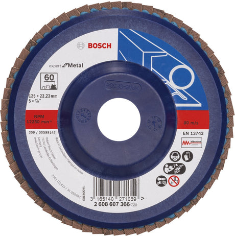 Bosch - disque abrasif à lamelles 125 mm, 22,23 mm, 60