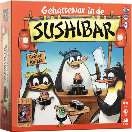 999games 999 games - tracas au bar à sushis - jeu de dés rapide pour toute la famille - jeu de société - jeu familial - petit cadeau - contient des règles en NL, EN et FR