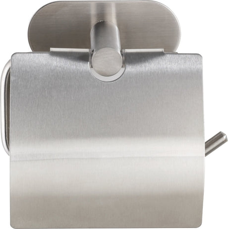 Wenko turbo-loc® Porte-rouleau de papier toilette avec rabat orea acier inoxydable mat - porte-papier toilette - porte-rouleau de papier toilette - montage sans perçage - autocollant - 10 ans de garantie