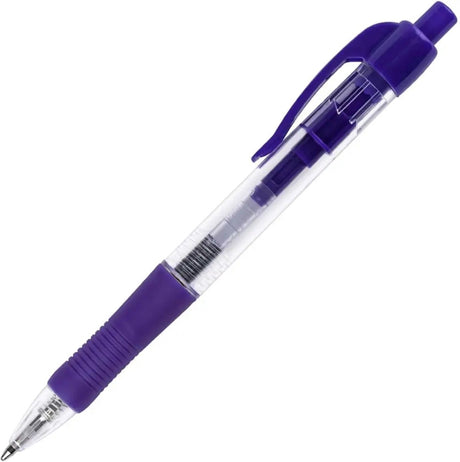 Stylo à bille Q-connect, rétractable, 0,7 mm, pointe moyenne, bleu, boîte de 10 pièces