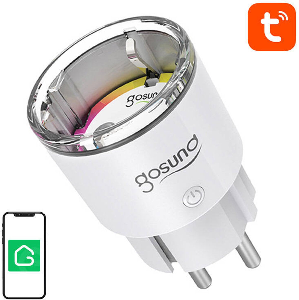 Prise wifi intelligente Gosund ep2 10a tuya pour un contrôle efficace de l'alimentation