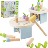 Banc de marteau en bois du monde classique mara, 8 pcs.