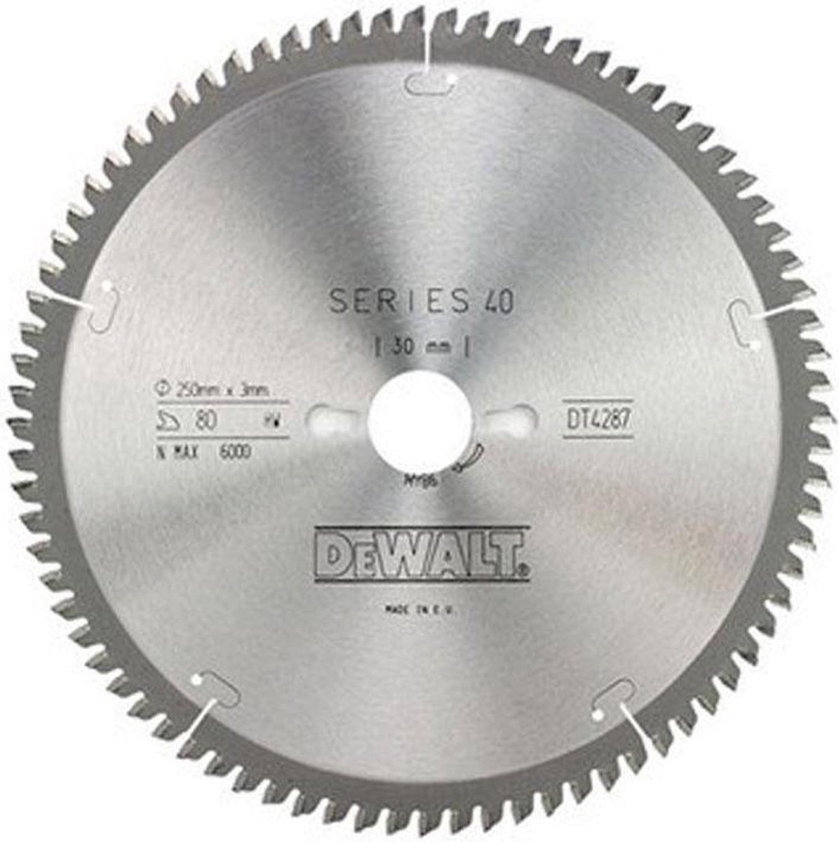 Accessoires Dewalt lame de scie circulaire S40 250x30x80t - dt4287-qz