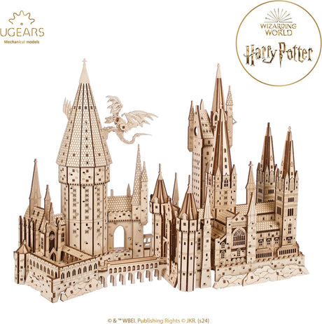 Maquette 3D Ugears - Château de Poudlard™ - Harry Potter™ - kit de construction mécanique bois - jouets éducatifs