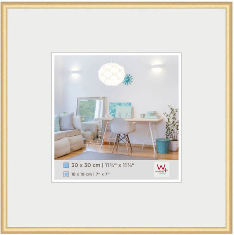 Walther new lifestyle - cadre en plastique - format photo 30x30 cm - or