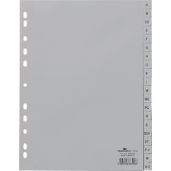 Onglets alphabétiques durables 6510 20 onglets 11 trous gris