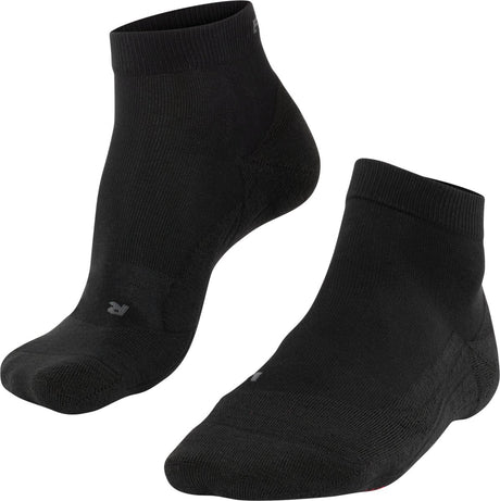 Falke go2 chaussettes de golf courtes en coton anti-ampoules en matériau fonctionnel hommes noir - taille 44-45