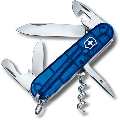 Couteau de poche spartiate Victorinox - 12 fonctions - bleu transparent