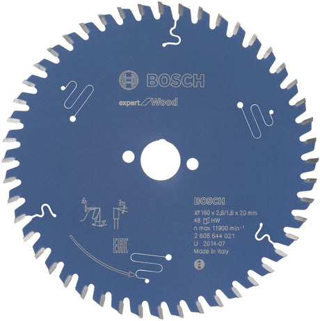Lame de scie circulaire Bosch expert pour le bois 150x20x2,6 1,6x24 t