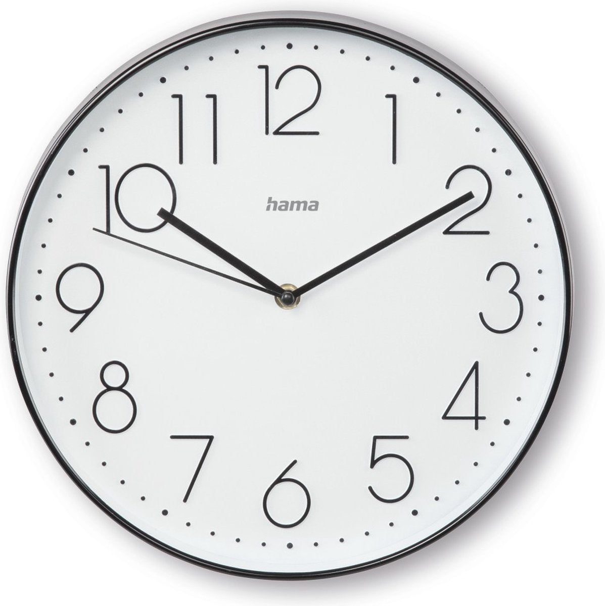Horloge murale Hama - corse - faible bruit - noir et blanc