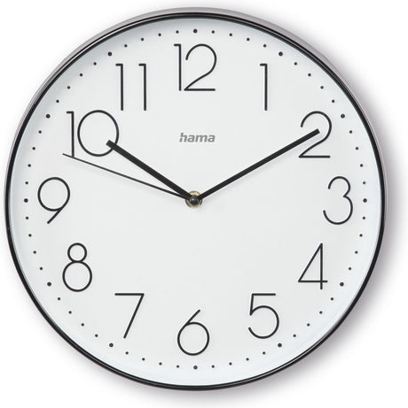 Horloge murale Hama - corse - faible bruit - noir et blanc