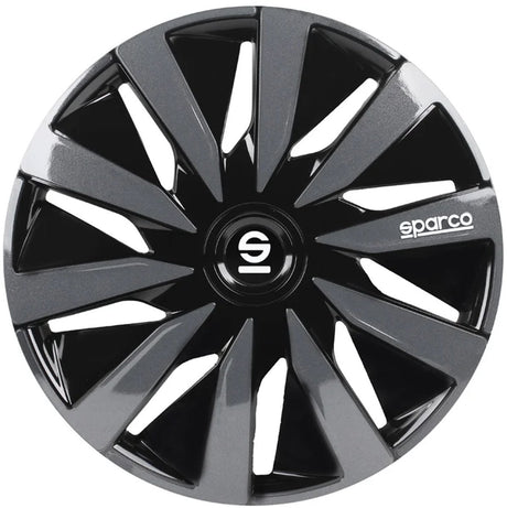 Sparco enjoliveurs lazio - 14 pouces - gris noir