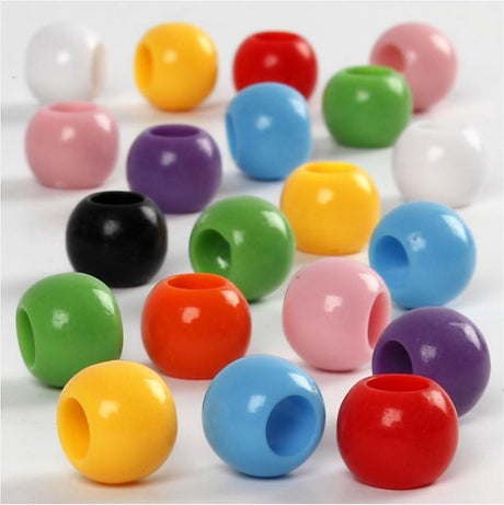 Société créative https: www.ccobby.nl pony-beads-d-10-mm-hole size-4-5-mm-ca-186-piece-65-gr-110-ml-1-box
